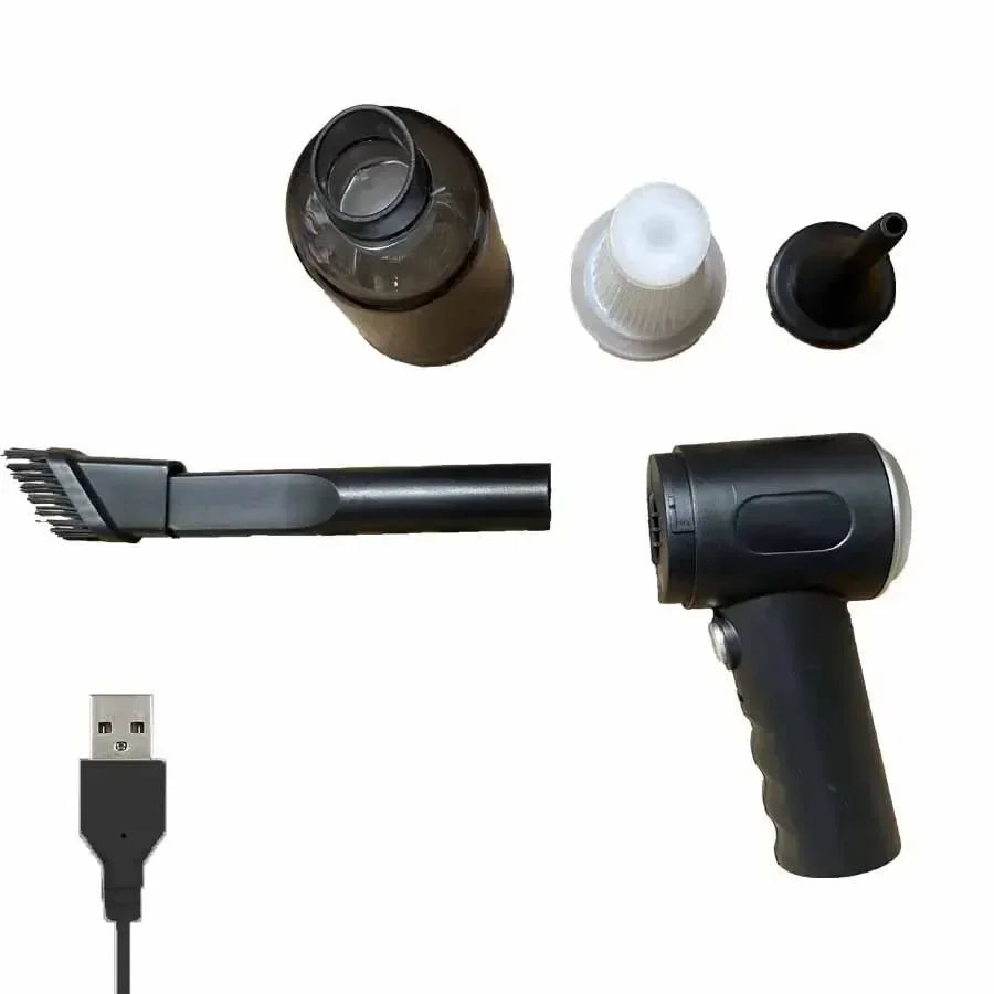 9000Pa Portable Car Vacuum Cleaner – Wireless, USB Rechargeable, Wet & Dry, 120W Powerful Suction