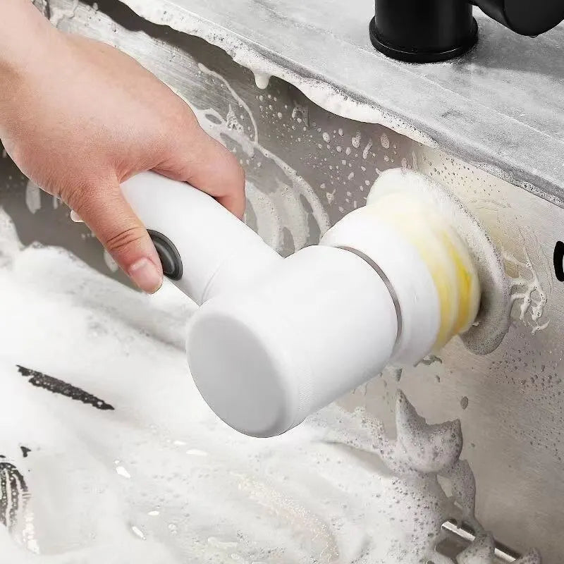 Multi-functional Electric Cleaning Brush for Kitchen and Bathroom - Wireless
