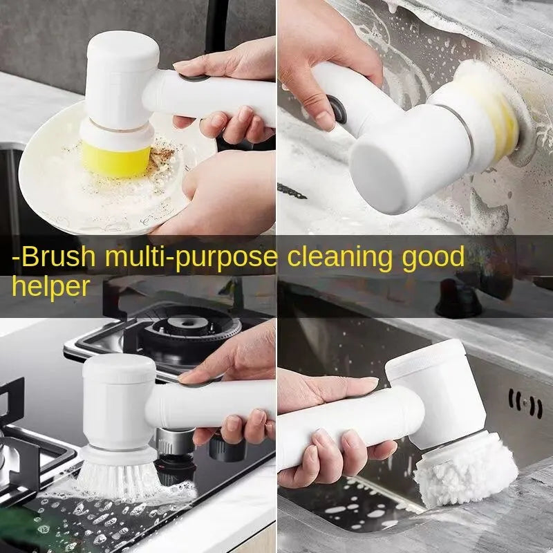 Multi-functional Electric Cleaning Brush for Kitchen and Bathroom - Wireless